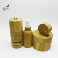 cream lotion bamboo cosmetic jar container dropper pump bottle packaging BJ-202B